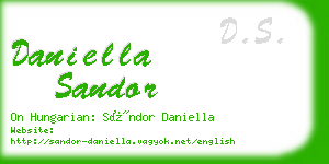 daniella sandor business card